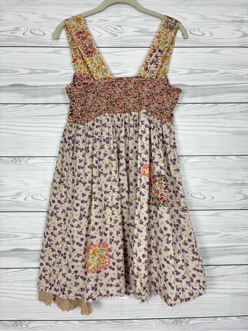 Natural Life floral boho patchwork mini dress size small - Picture 11 of 16